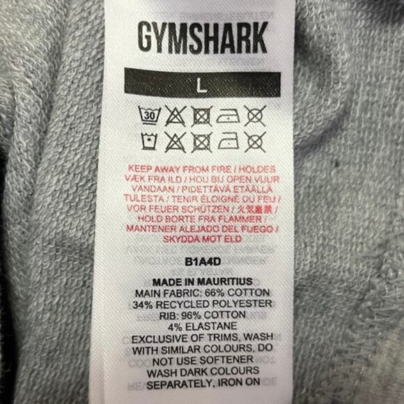 Gymshark Womens Grey Crew Neck Raglan Long Sleeve Training Cropped Sweater Top L - Picture 4 of 4